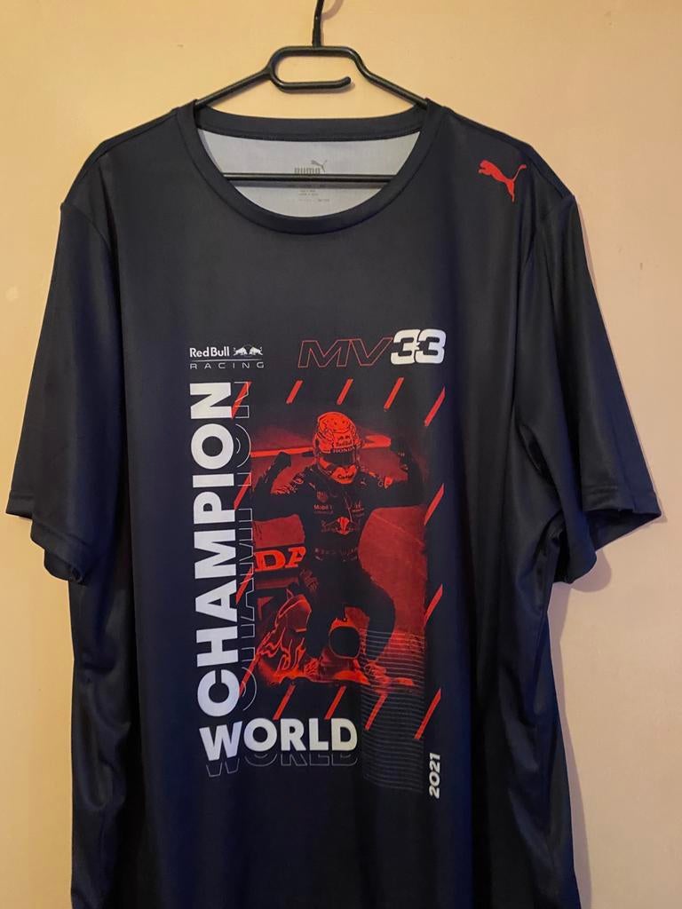 Max Verstappen Red Bull Kleding - Shirt, Polo, Vest, Ophalen of Verzenden, Zo goed als nieuw, Maat 52/54 (L), Blauw