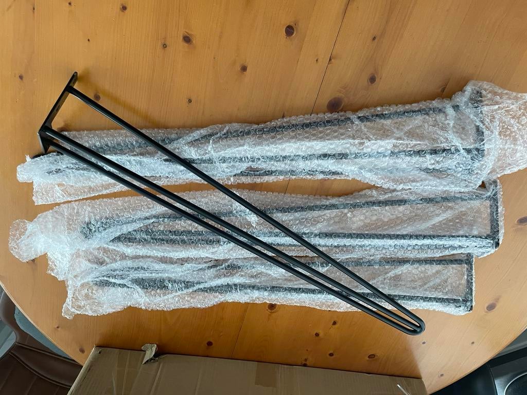 Partij Hairpin tafelpoten 12 stuks, Ophalen, Zo goed als nieuw