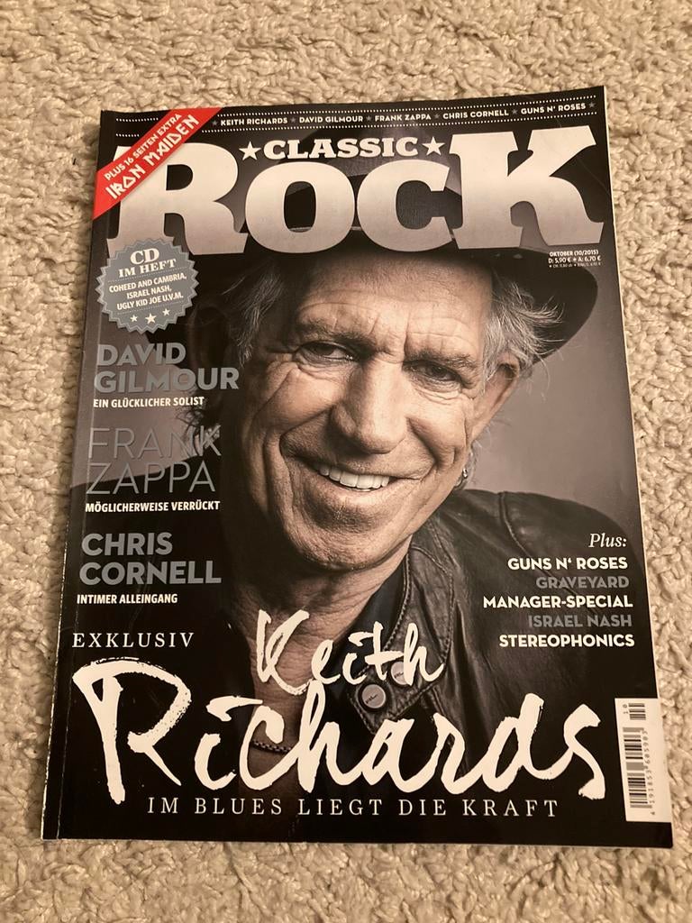 CLASSIC ROCK Magazine Chris Cornell FRANK ZAPPA Iron Maiden, Ophalen of Verzenden, Muziek, Film of Tv