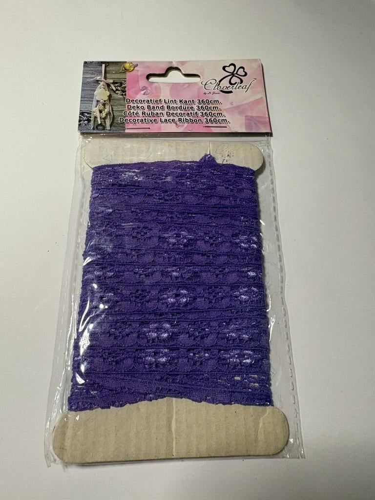 Paars elastisch lint, Ophalen of Verzenden, Zo goed als nieuw, Versiering of Embellishment