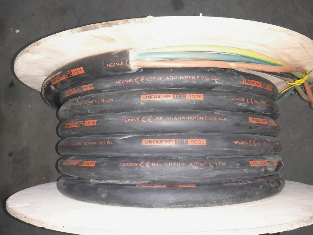 neopreen kabel 5G35    lengte 19,5 mtr, Doe-het-zelf en Verbouw, Elektra en Kabels, Ophalen, Nieuw, Kabel of Snoer