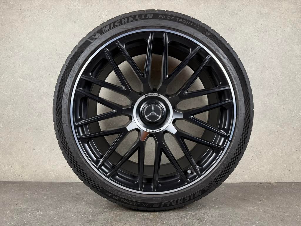 Mercedes-Benz S klasse S63 AMG W223 21 INCH Velgen, Gebruikt, 255 mm, Banden en Velgen, Germany