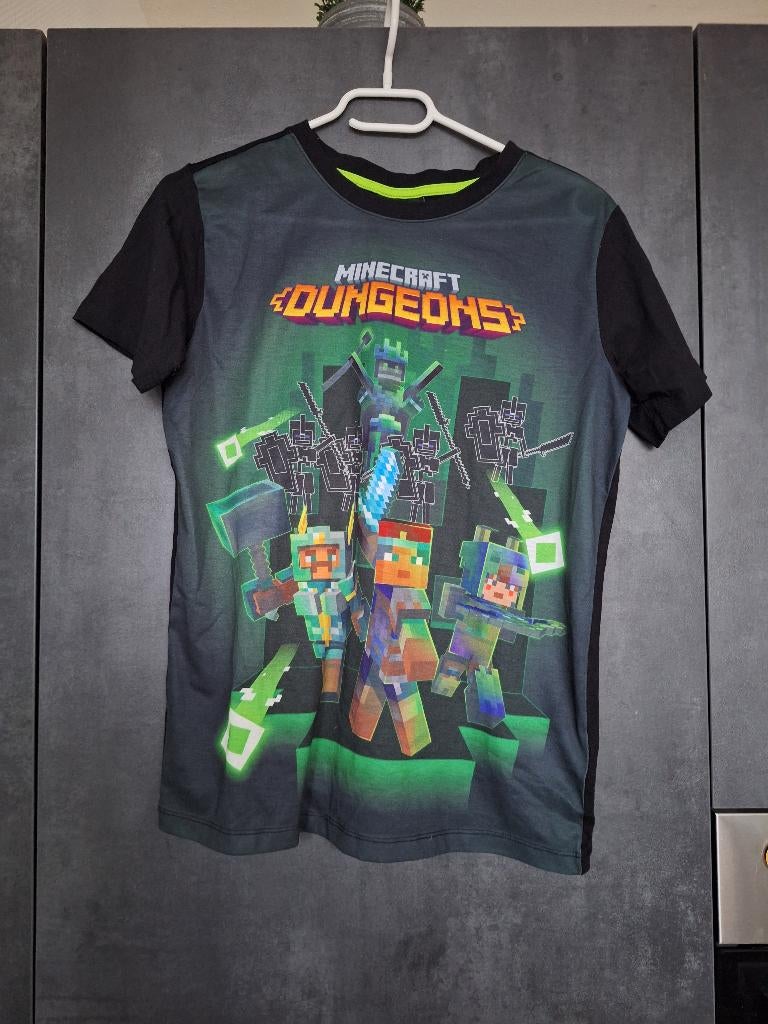 Leuke minecraft shirt maat 158/164, Ophalen of Verzenden, Zo goed als nieuw, Jongen, Shirt of Longsleeve