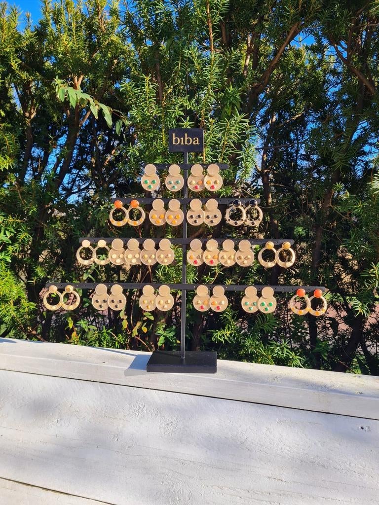 BIBA ronde oorbellen goud 3 euro per paar nieuw, Overige materialen, Hangers, Nieuw, Ophalen of Verzenden