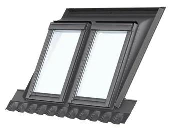 Velux dakkapel basic duo MK08 + 2x GGL MK08 2070, Ophalen, Dakkapel, Nieuw, 150 tot 225 cm