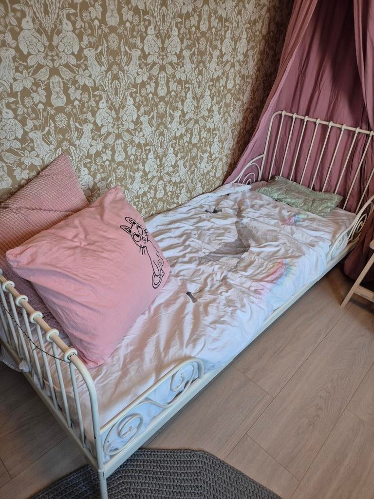 Meegroeibed ikea, Kinderen en Baby's, Kinderkamer | Bedden, Ophalen, Gebruikt, 70 tot 85 cm, Lattenbodem