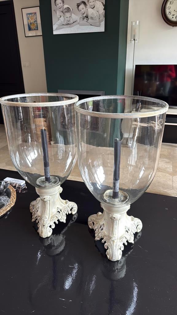 PTMD windlichten 2, Huis en Inrichting, Woonaccessoires | Kandelaars en Kaarsen, Ophalen, Overige materialen, 50 tot 75 cm, Zo goed als nieuw