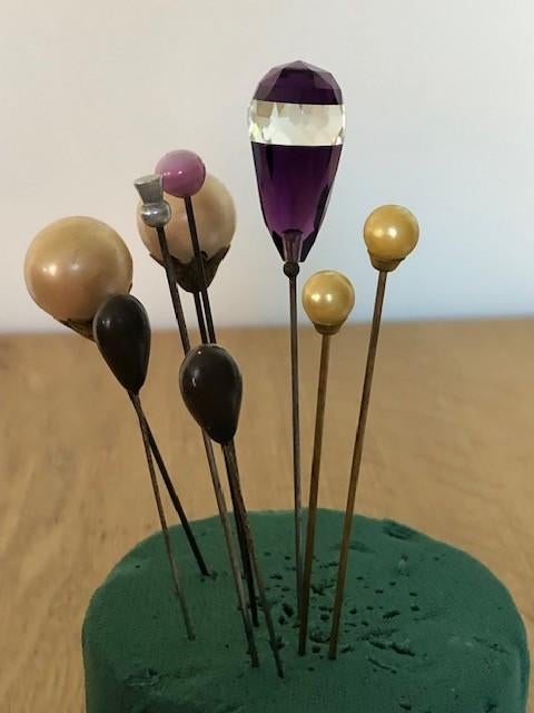 9 antieke hoedenspelden, Antiek en Kunst, Ophalen of Verzenden