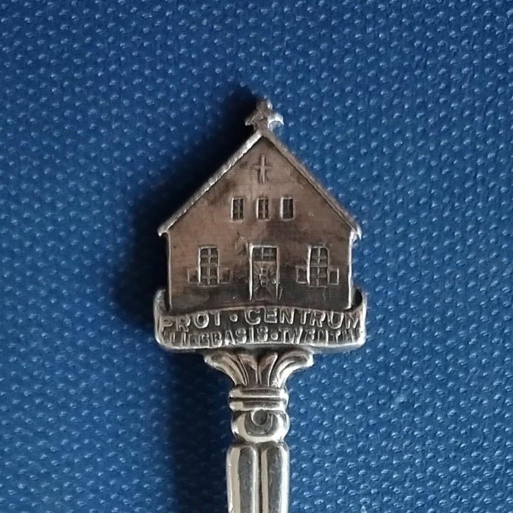 verzilverd lepeltje Protestants Centrum Vliegbasis Twenthe, Ophalen of Verzenden