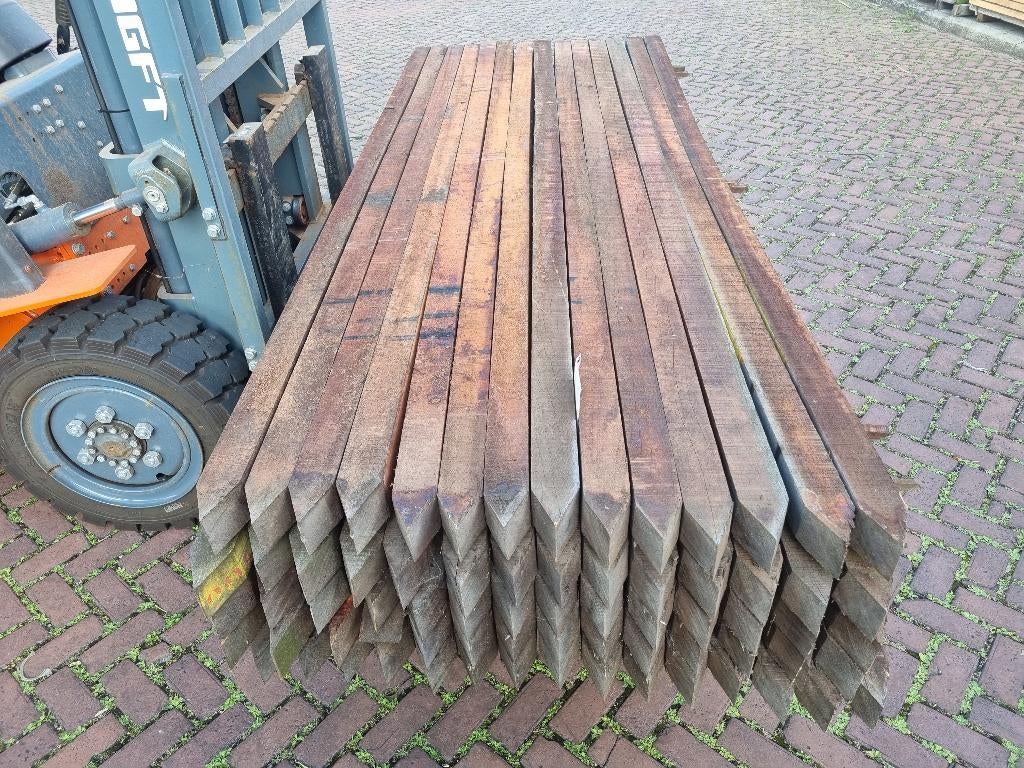 Hardhouten palen 7x7 cm – diverse lengtes – scherp geprijsd!, Tuin en Terras, Palen, Balken en Planken, Ophalen, Palen, Nieuw