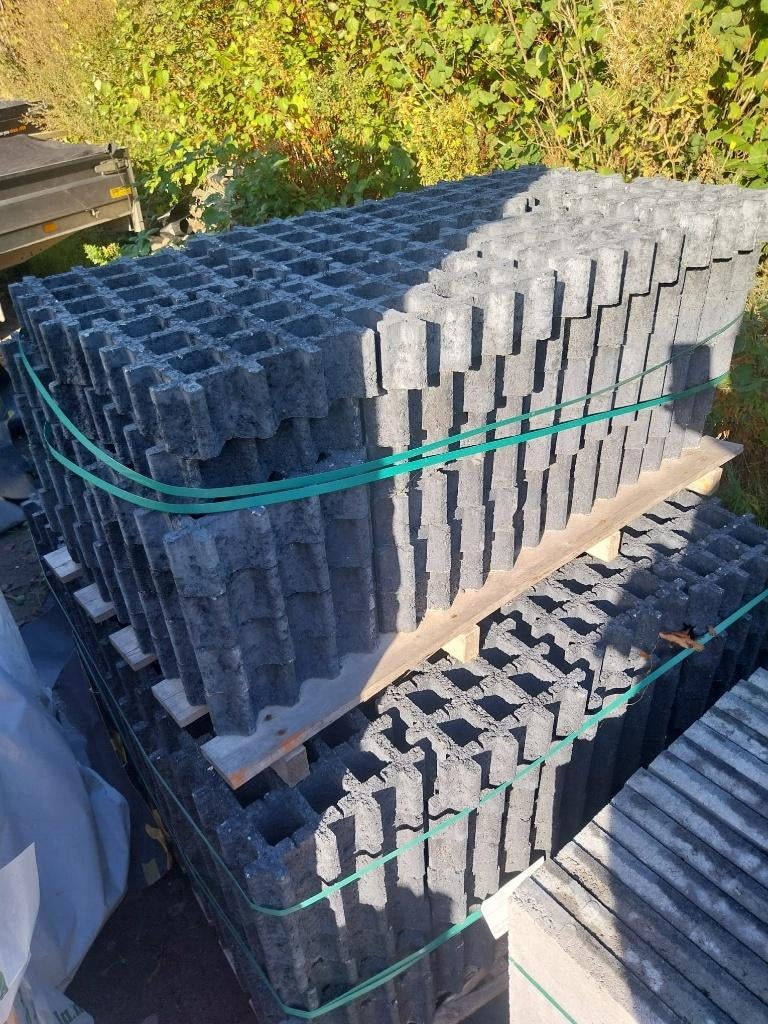 aquadraintegel 30x30x8 cm nero antraciet grastegel excluton, Tuin en Terras, Tegels en Klinkers, Overige typen, Nieuw, Ophalen of Verzenden