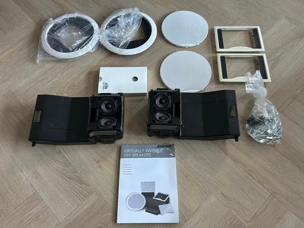 Bose Virtually Invisible 191 speakers, Ophalen of Verzenden, Zo goed als nieuw, Bose, 120 watt of meer