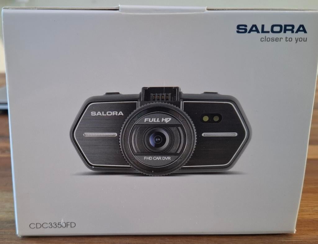 Full HD Dash Cam SALORA CDC3350FD nieuw in doos + kaart 32GB, Ophalen of Verzenden, Zo goed als nieuw