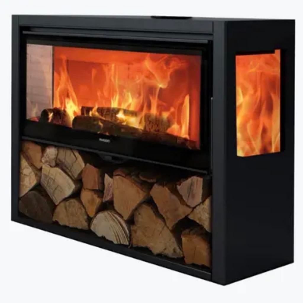 Panadero ALLEGRO 3V – Extra Brede Design Houtkachel, Ophalen of Verzenden, Nieuw, Vrijstaande haard, Houthaard