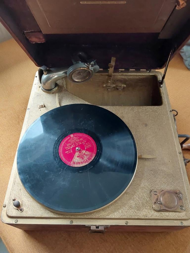 BRUNSWICK Antieke Periphone Grammofoon C.A. Perin Amsterdam, Ophalen of Verzenden