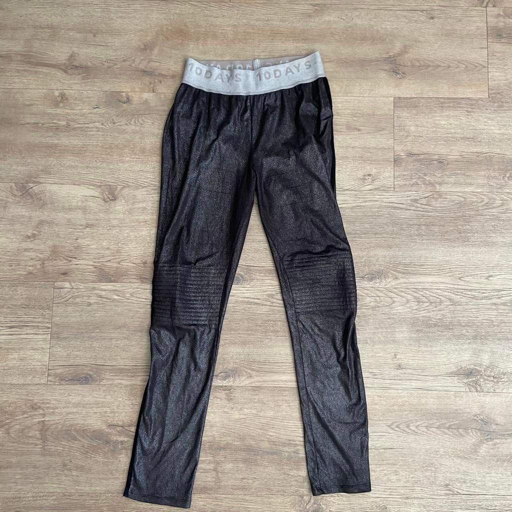 10Days | Dames broek | Maat L | Glitter | Stretch, Zwart, Maat 42/44 (L), 10days, Ophalen of Verzenden