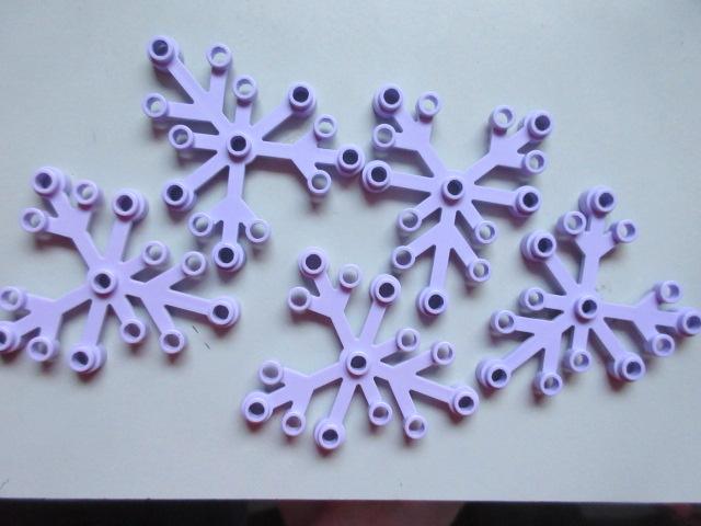 nr. 8729, 5 Lila bladeren., Ophalen of Verzenden, Zo goed als nieuw, Complete set, Lego