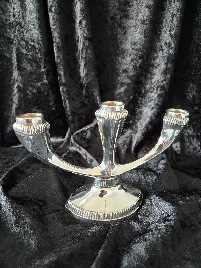 Zilveren kandelaar, Ophalen of Verzenden, Zilver