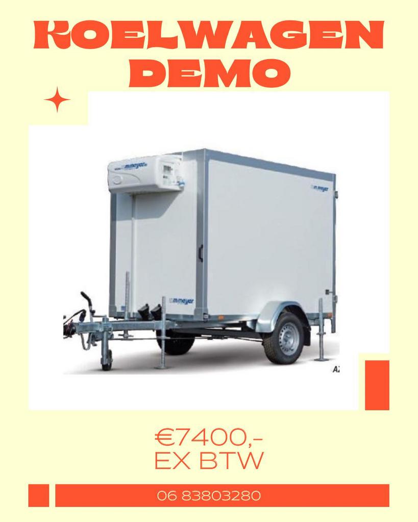 Nieuwe en demo koelaanhangwagens meyer govi ook demo, Ophalen, Zo goed als nieuw, Overige