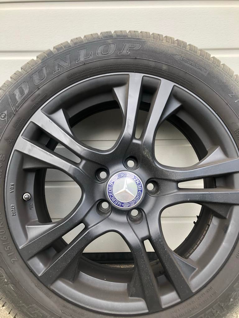 AMG 17 inch velgen met winterbanden, Ophalen of Verzenden, Gebruikt