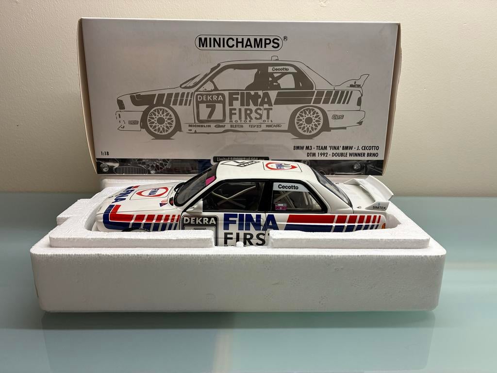 MiniChamps BMW E30 M3 Cecotto DTM 1992 Nieuw, Ophalen of Verzenden, Nieuw, Auto, MiniChamps