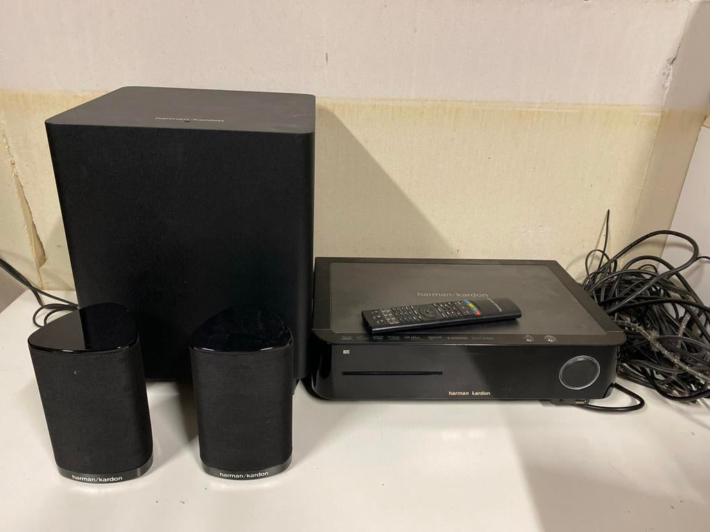 Harman Kardon BDS 270 Home Theater Systeem (Receiver defect), 2.1-systeem, Blu-ray-speler, 70 watt of meer, Niet werkend