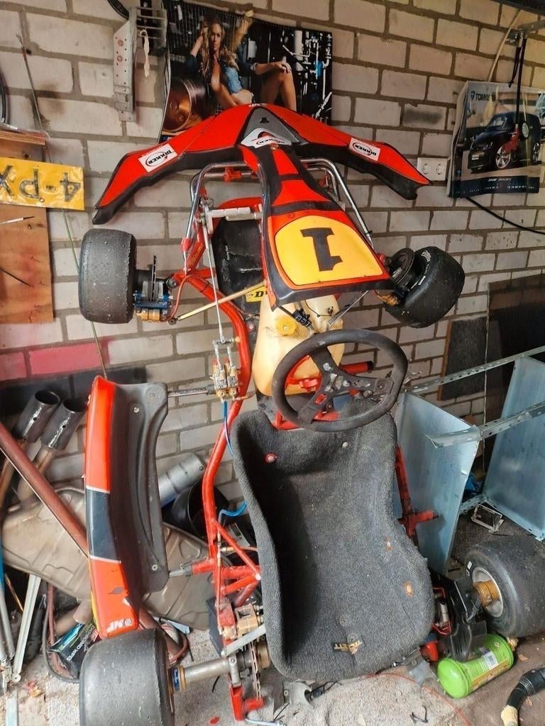 Gebruikte rollend kart frame, Sport en Fitness, Karting, Ophalen, Gebruikt, Kart