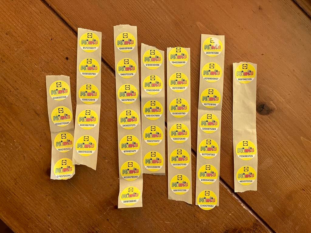 Zegels Lidl mini’s. Opbrengst voor goede doelen., Verzamelen, Supermarktacties, Lidl, Ophalen of Verzenden