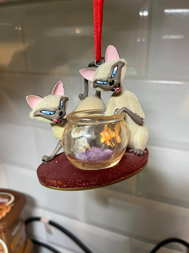 Disney Zeldzaam Si & Am 2016 Ornament Lady And The Tramp, Diversen, Ophalen of Verzenden, Zo goed als nieuw