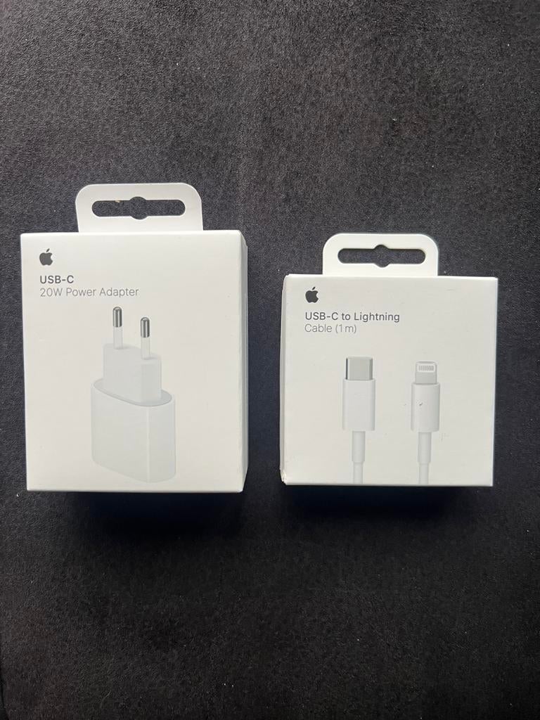 Apple Origineel Power Adapter 20w Incl USB-C to Lightning 1m, Ophalen of Verzenden, Nieuw, Apple iPhone