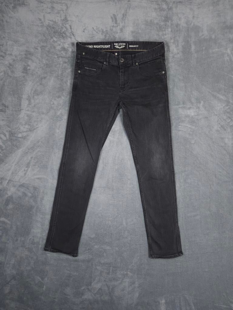 Pme Legend Broek Nightflight W32 L32 Regular Fit Zwart Jeans, ., Zwart, W32 (confectie 46) of kleiner, Ophalen of Verzenden