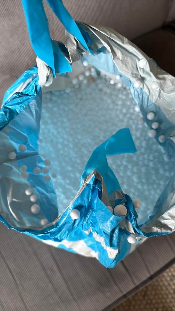 Piemschuim bolletjes handwerken gratis, Ophalen, Zo goed als nieuw, Breien of Haken, Wol of Garen