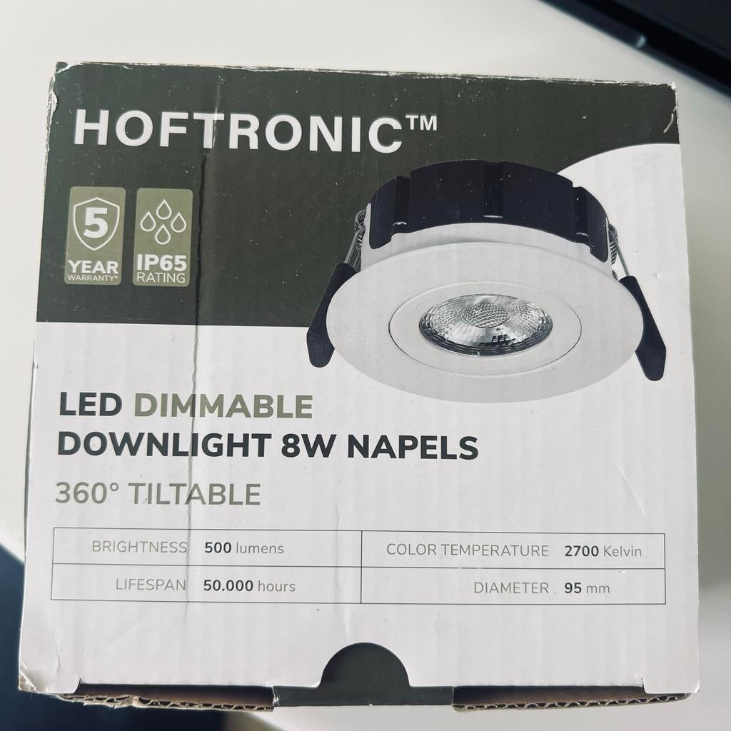HofTronic LED Dimbaar Downlight 8W Napels, 360 Kantelbaar, Ophalen of Verzenden, Nieuw