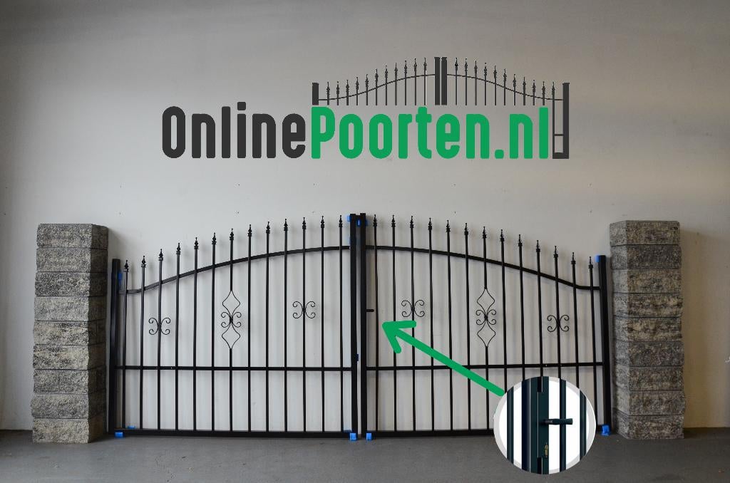 Sierpoort 'Tola' in 3 maten, compleet en op voorraad, Met poort, Nieuw, Ophalen of Verzenden, Sierhekwerk