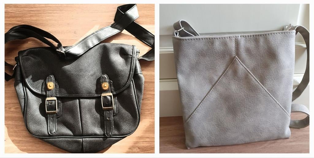 Twee Schoudertassen, zwart en grijs ruilen voor Coca-Cola, Ophalen, Gebruikt, Zwart, Overige merken