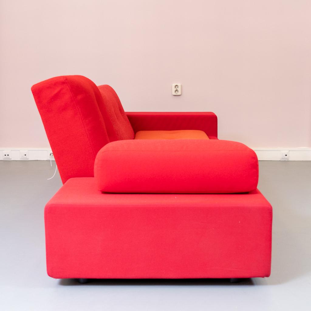 1 Vitra Hella Jongerius Poldersofa Rood mix Xs 227cm, Niet ingevuld, 250 tot 300 cm, Niet ingevuld, Nieuw