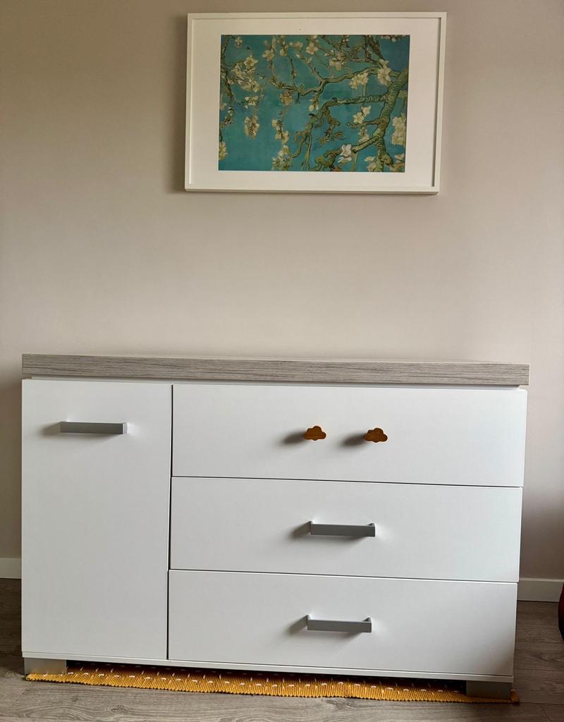 Commode en Kledingkast Berlijn (Babydump) - Zo goed als nieu, Ophalen, 50 tot 70 cm, 105 cm of meer, Commode
