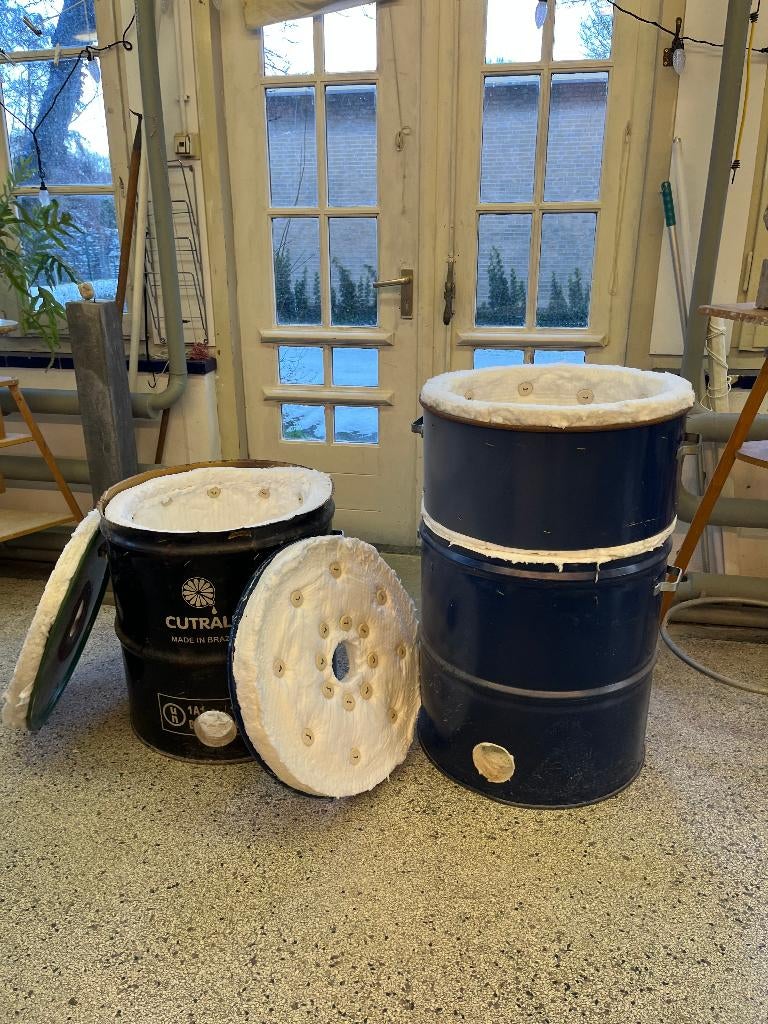 Complete set raku keramiek oven + tangen + brander...., Ophalen, Zo goed als nieuw