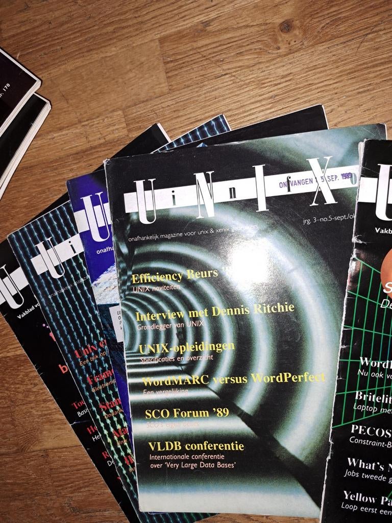 Computertijdschrift UNIX 1989, 1990, 1991, Boeken, Tijdschriften en Kranten, Ophalen of Verzenden