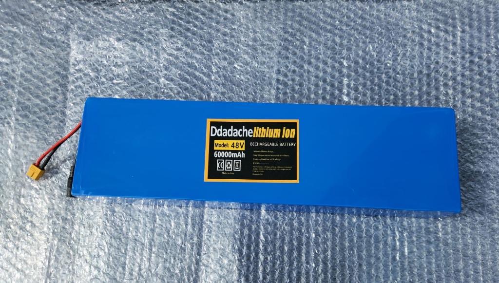 48V 60AH lithium accu (scootmobiel fiets scooter), Ophalen of Verzenden, Nieuw