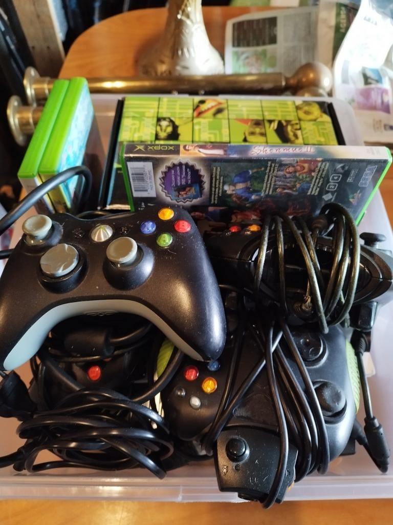 Xbox 2000 met 4 controllers en spelletjes, Ophalen of Verzenden