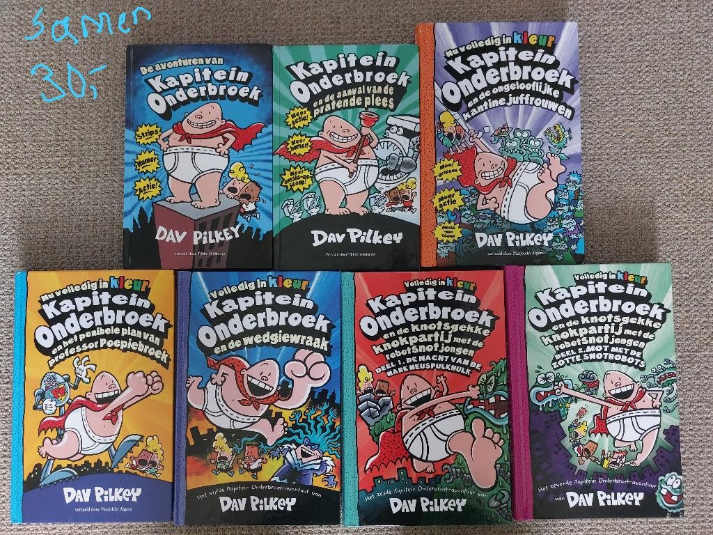 Kapitein Onderbroek, Fictie algemeen, Ophalen of Verzenden, Zo goed als nieuw, Dav Pilkey