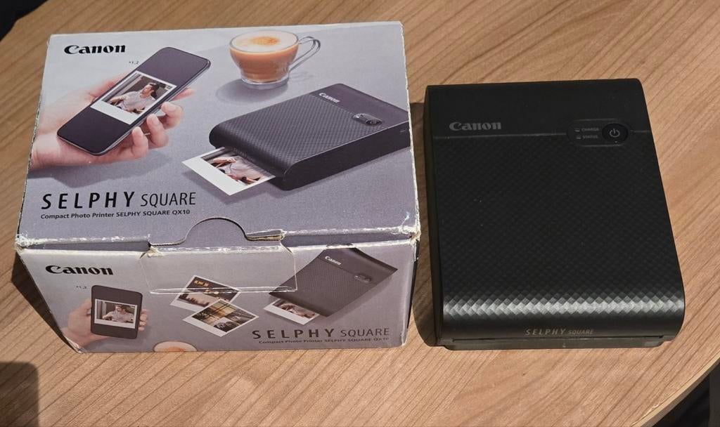 Canon SELPHY Square QX10 Compacte Fotoprinter Zwart, Ophalen, Zo goed als nieuw, Canon