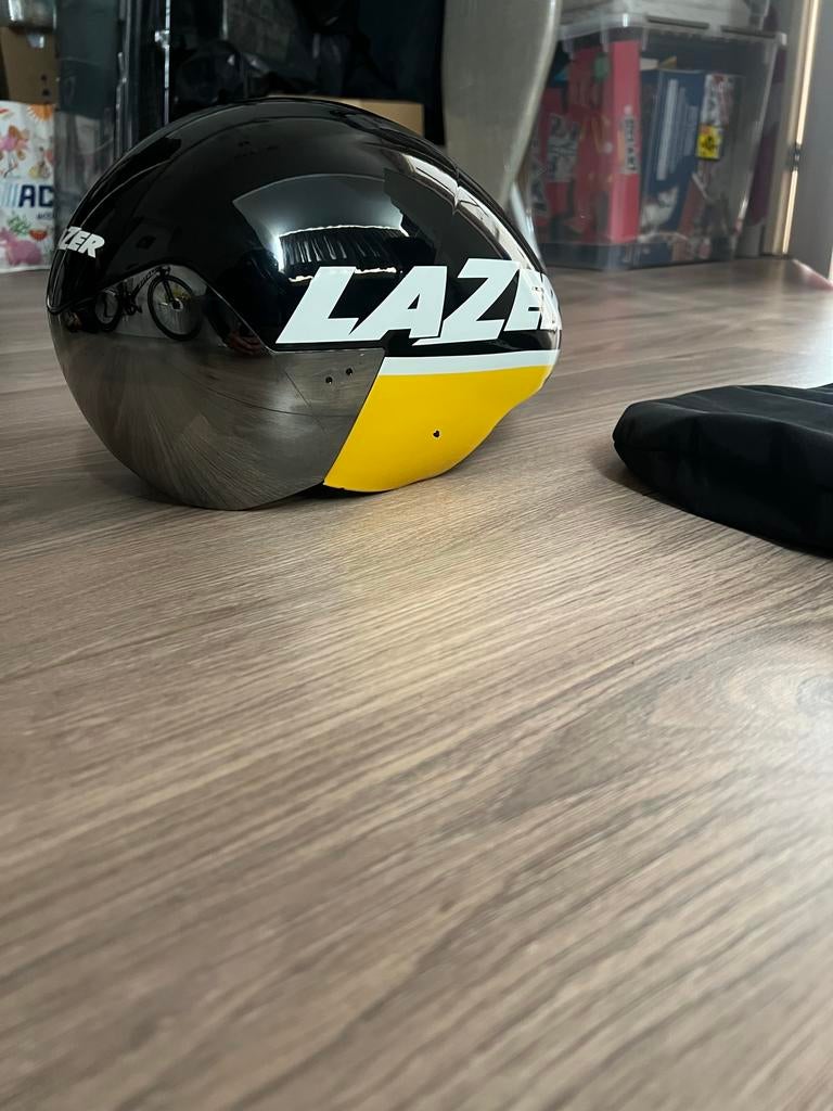 Lazer tijdrit/triatlon helm - Maat S - Zo goed als nieuw, Ophalen, Zo goed als nieuw, S, Heer of Dame