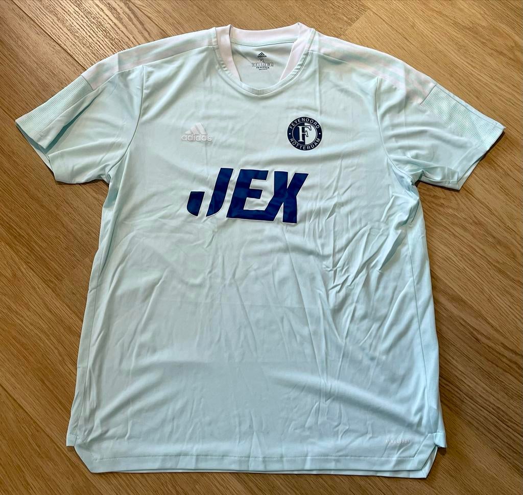 Adidas Feyenoord Trainingsshirt 2021-2022 Mintgroen XL JEX, Verzamelen, Sportartikelen en Voetbal, Verzenden, Gebruikt, Feyenoord