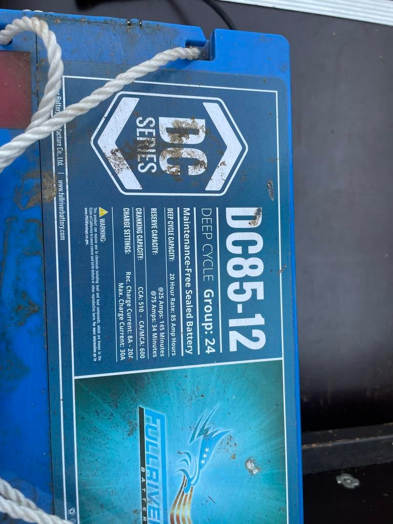 Fullriver DC85-12 Deep Cycle Accu - 85 Ah, Ophalen, Gebruikt, Universele onderdelen