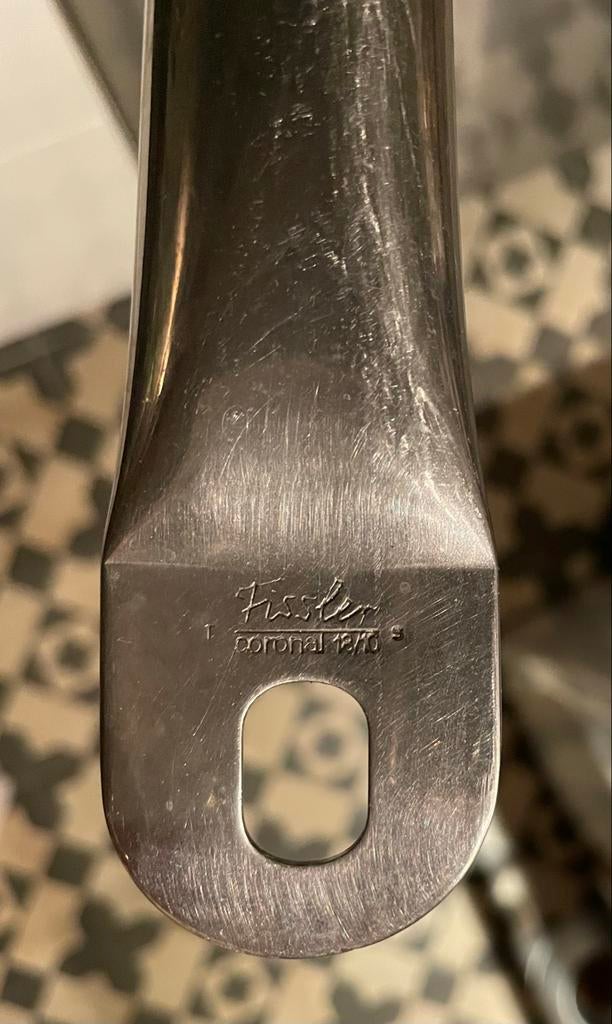Fissler Coronal 18/10 koekenpan, Ophalen of Verzenden, Gebruikt, Rvs, Koekenpan of Braadpan