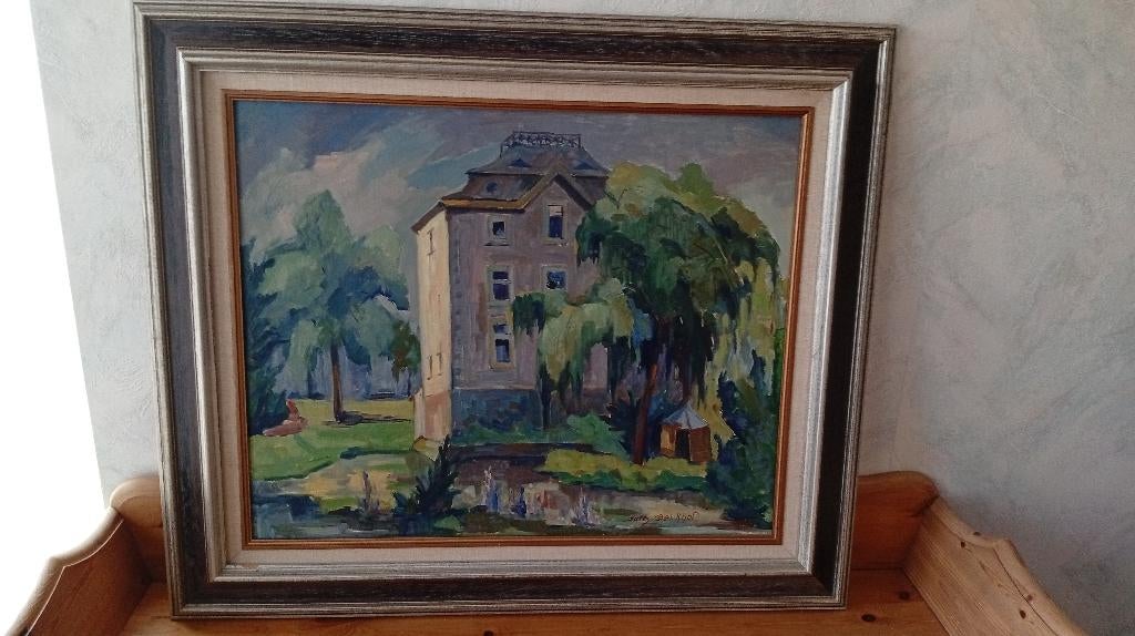 Schilderij de burcht Maastricht door Jules Berkhof, Ophalen