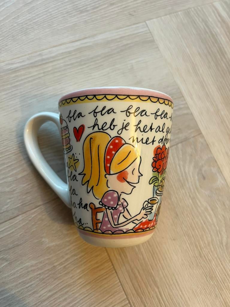 Mok/kopje merk Blond Amsterdam Even bijkletsen, Ophalen, Blond Amsterdam, Nieuw, Kop(pen) en/of Schotel(s)