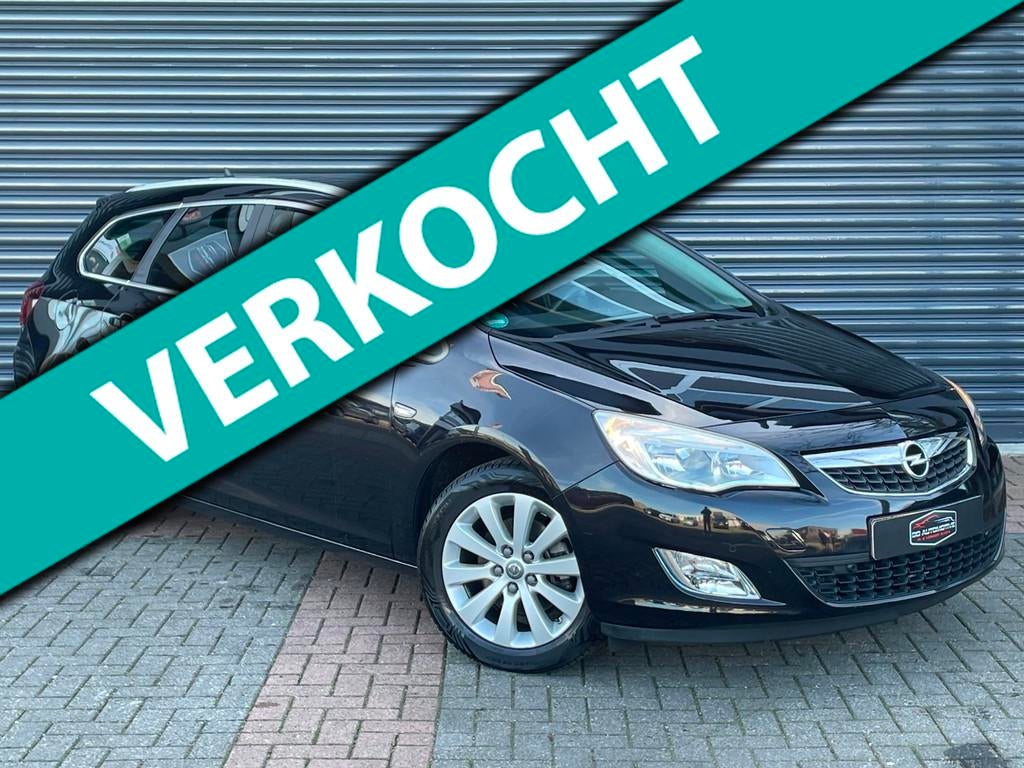 Opel Astra Sports Tourer 1.6 Turbo Cosmo Navi | Stoelverw |, Voorwielaandrijving, Euro 5, Gebruikt, Zwart